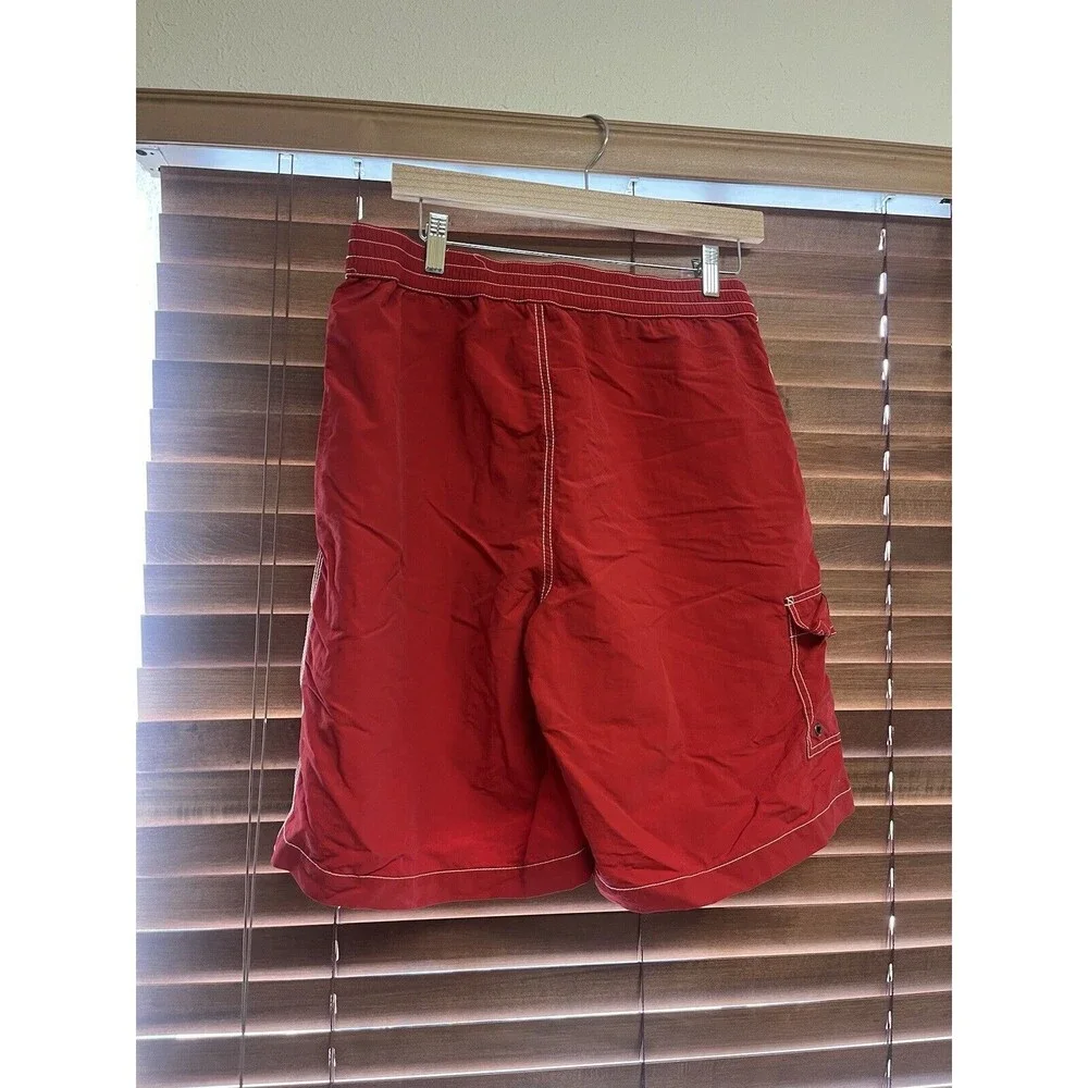 Polo Ralph Lauren Swim Trunks Red Lined Swimwear Board Beach No‎ Mesh Lining